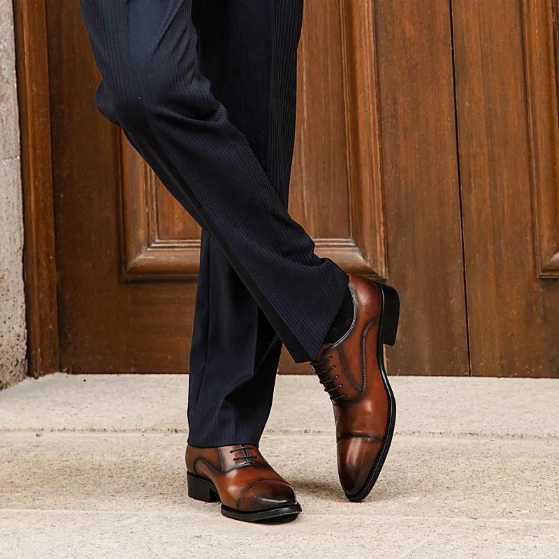 Desai Desai Dress Shoes Men's Brown-5