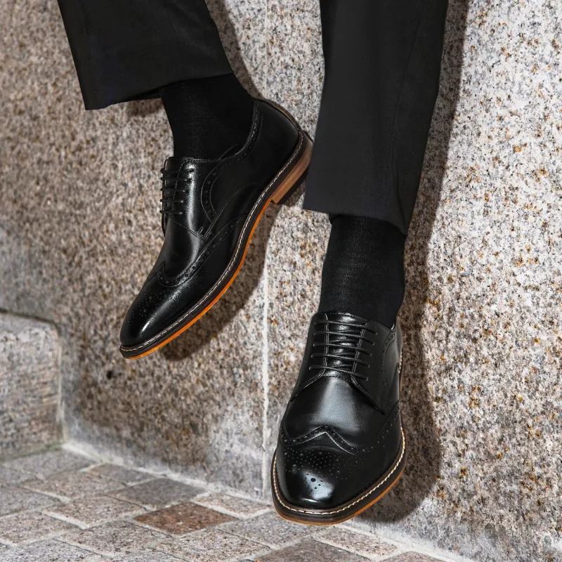 Desai Desai Dress Shoes Men's Black-5