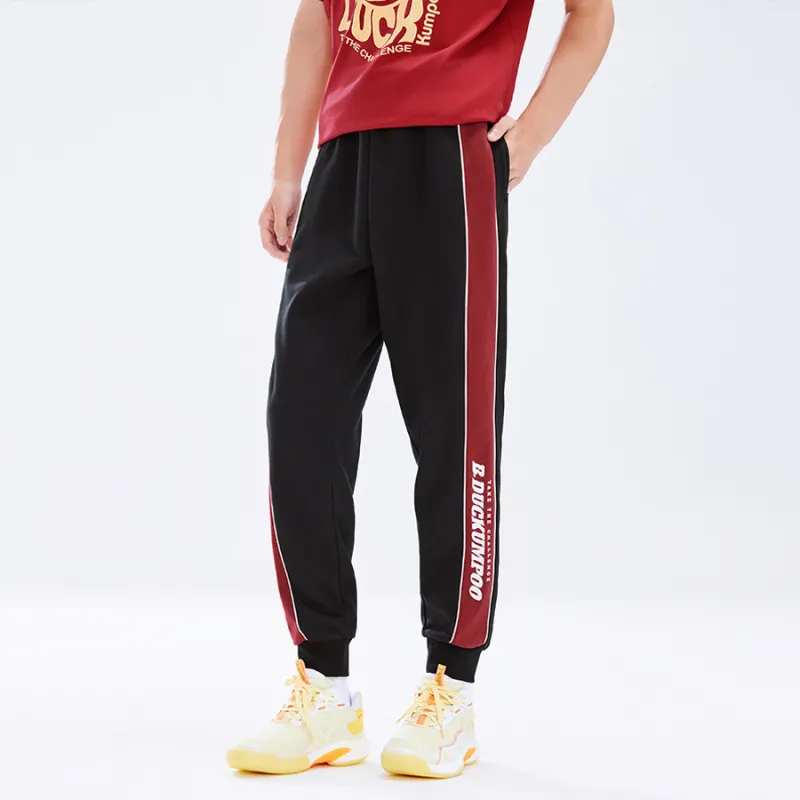 KUMPOO Knitted Sports Pants Unisex Black-2