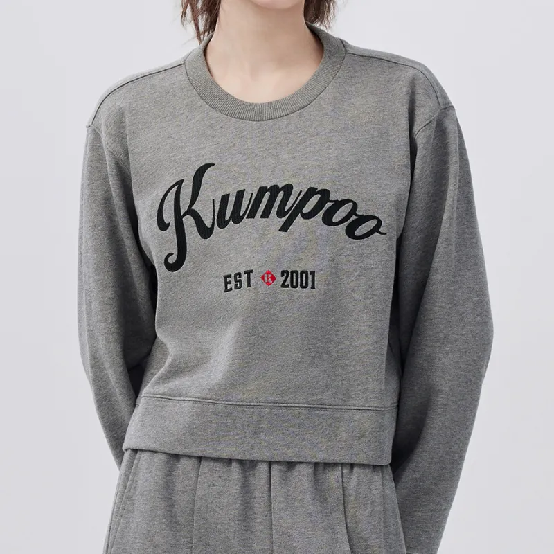 KUMPOO American Sweatshirt Women's Medium Heather Gray-2