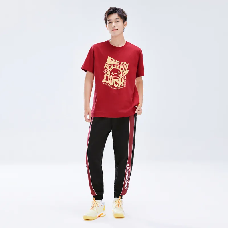 KUMPOO Knitted Sports Pants Unisex Black-6
