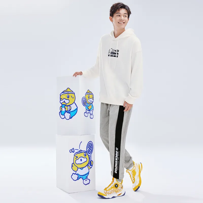 KUMPOO Knitted Sports Pants Unisex Gray-5