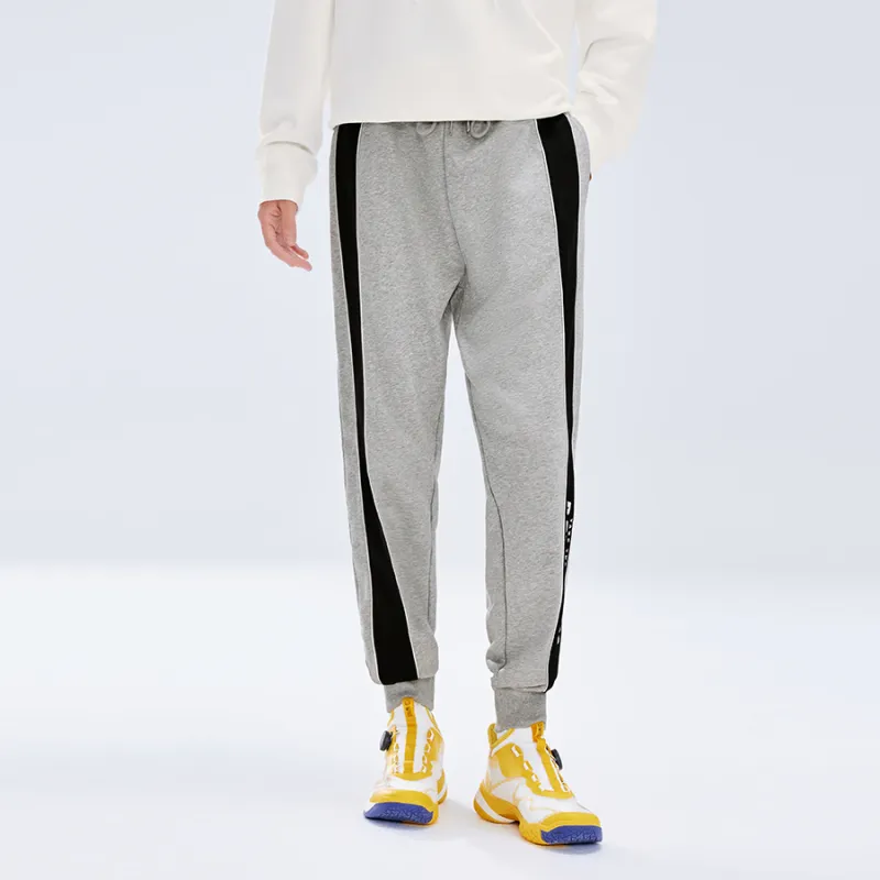 KUMPOO Knitted Sports Pants Unisex Gray-2