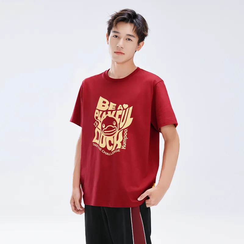 KUMPOO x B.Duck Badminton Clothing Unisex Red-2