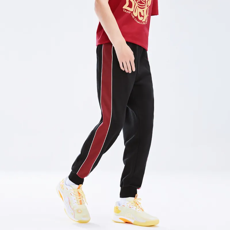 KUMPOO Knitted Sports Pants Unisex Black-3