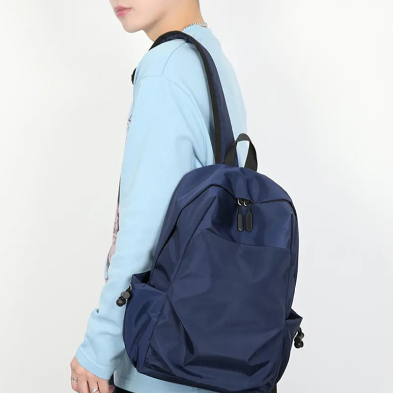 TAKI Oxford Commute To School Casual Versatile Student Backpack For Class Regular Unisex Black/Gray/Blue-9