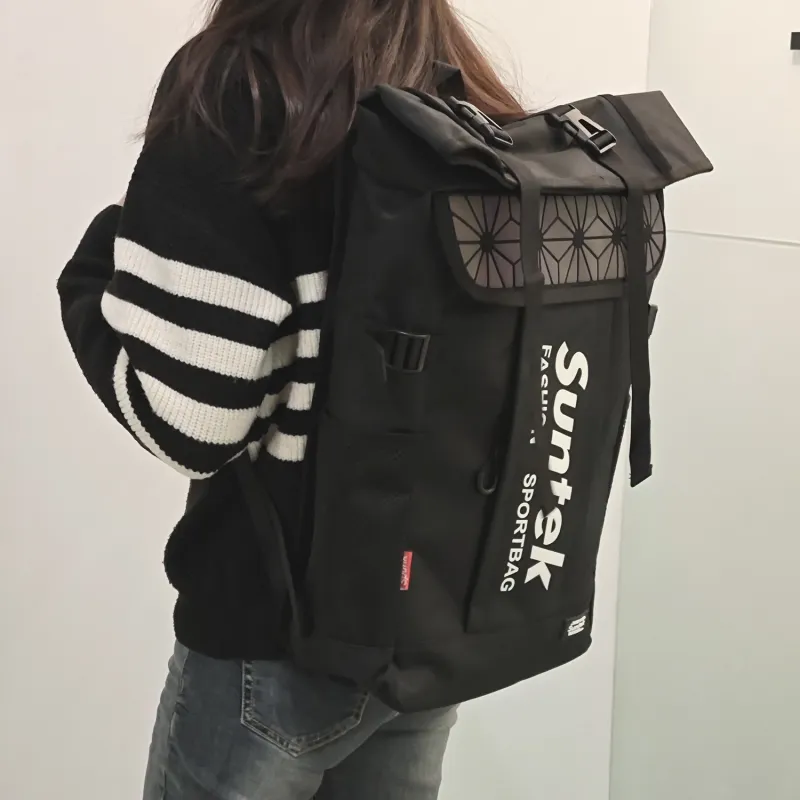 TAKI Oxford Commute Versatile Reflective Backpack, Backpack Regular Unisex Black/Gray-1