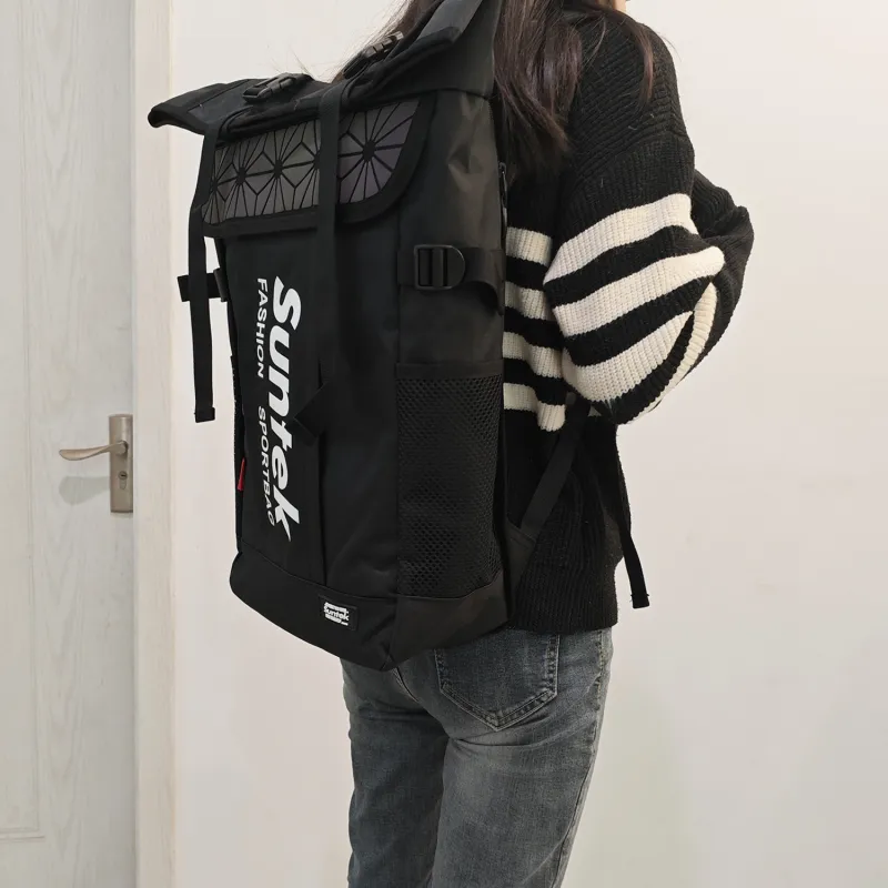 TAKI Oxford Commute Versatile Reflective Backpack, Backpack Regular Unisex Black/Gray-2