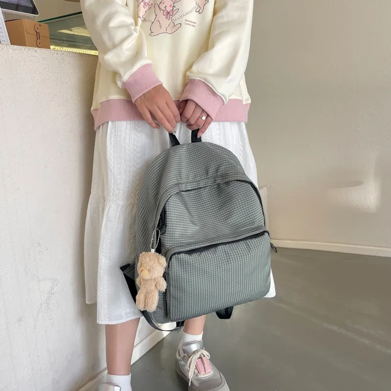 TAKI Nylon Backpack Medium Size Unisex-11