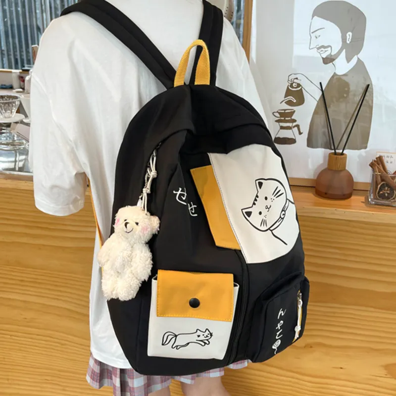 TAKI Nylon Backpack Regular Unisex Multicolor-1