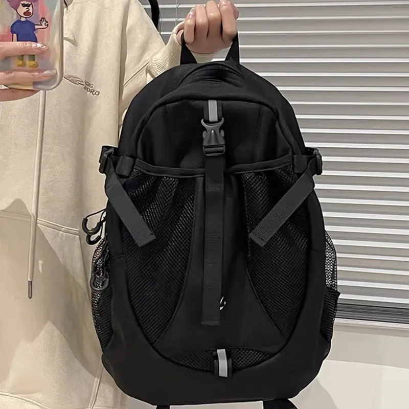 TAKI Nylon Backpack Regular Unisex Gray-7