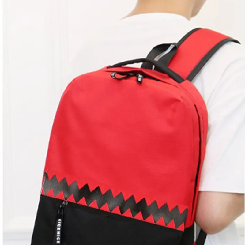TAKI Backpacks Red & Black-4