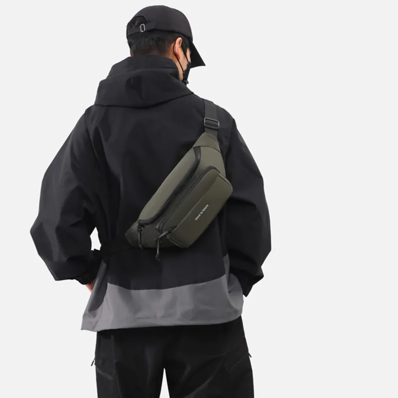 TAKI Oxford Crossbody Bag Fanny Pack Sling Bag Regular Men's Gray/Army Green/Black/Dark Blue-5