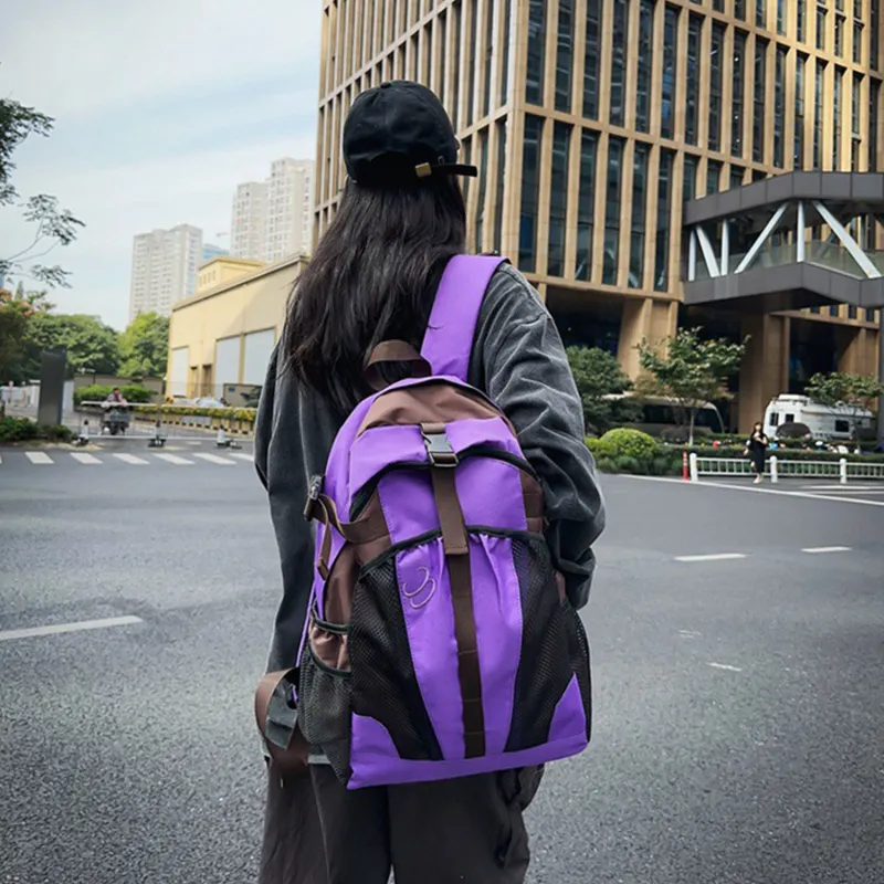 TAKI Commute Large Capacity Casual Versatile Students For Class Backpacks Regular Unisex Black/Blue/Purple/Green-16