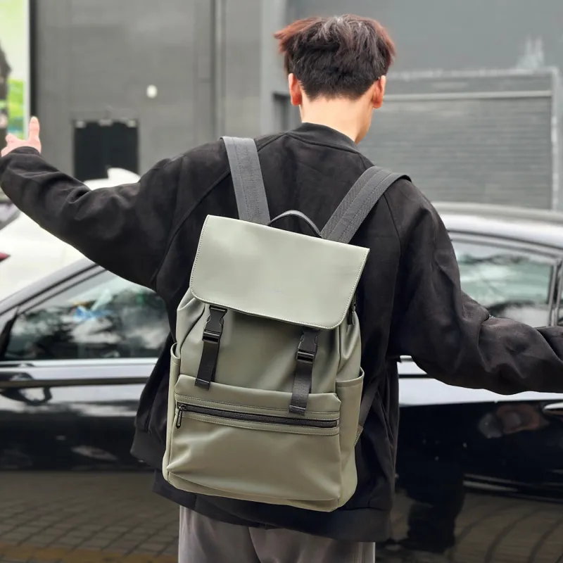 Jeep Membrana Dermalis Commute Students Laptop Bag Backpack, Regular Unisex Black/Gray/Green-13