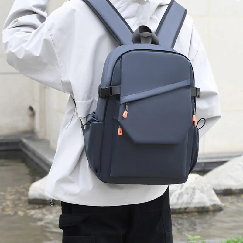 TAKI Membrana Dermalis With Oxford Backpack Men's Gray/Black/Blue-10