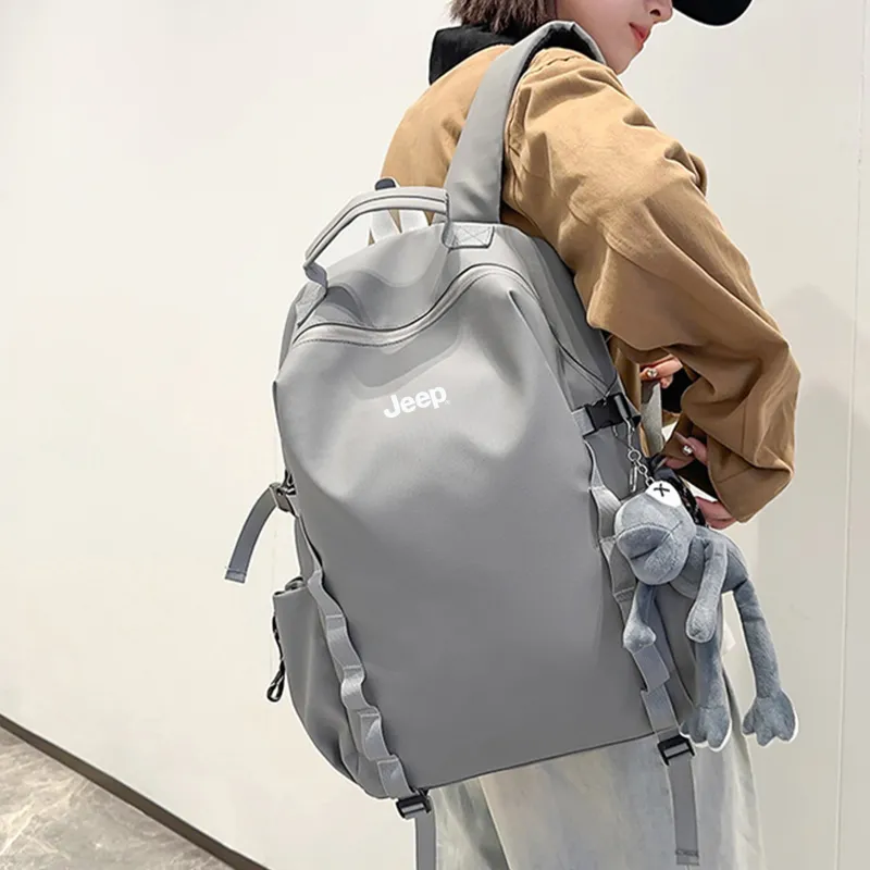 Jeep Membrana Dermalis Laptop Bag Backpack Unisex Gray/Black-4