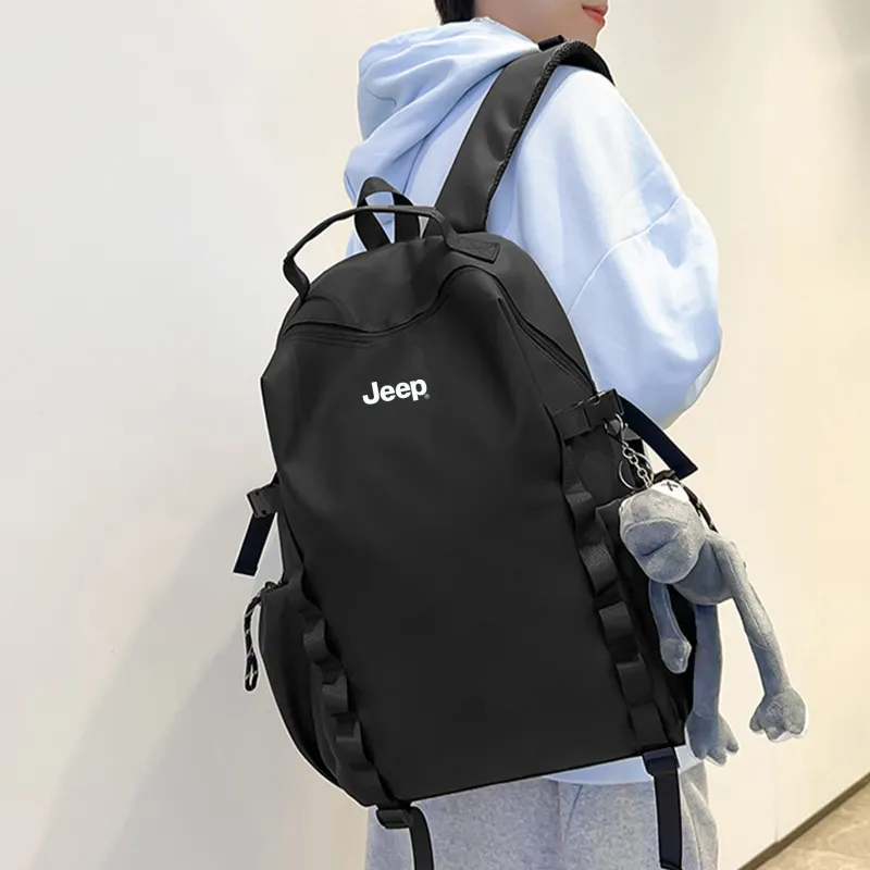 Jeep Membrana Dermalis Laptop Bag Backpack Unisex Gray/Black-9