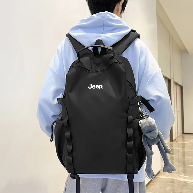 Jeep Membrana Dermalis Laptop Bag Backpack Unisex Gray/Black-8
