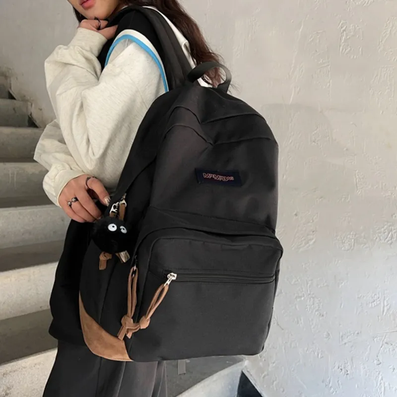 TAKI Lightweight Travel Versatile Student Backpack Nylon Regular Unisex Couple's Version Multicolor-1