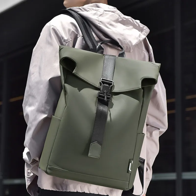 TAKI Membrana Dermalis Backpack Regular Unisex Black/Gray/Green-13