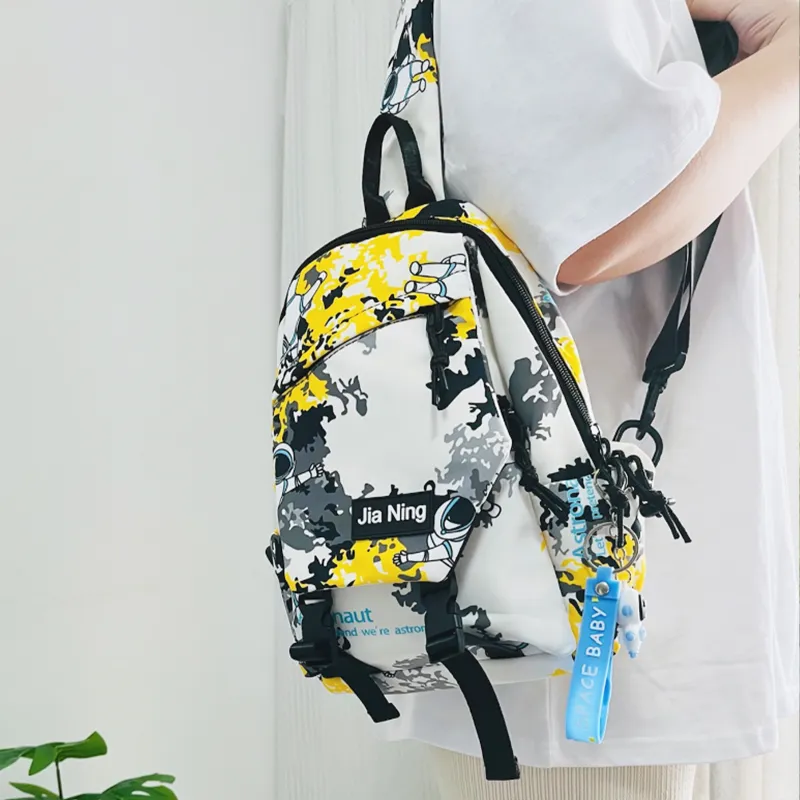 TAKI Nylon Commute Versatile Shoulder Bag, Crossbody Bag Regular Unisex Black/Yellow/Blue/Green-10