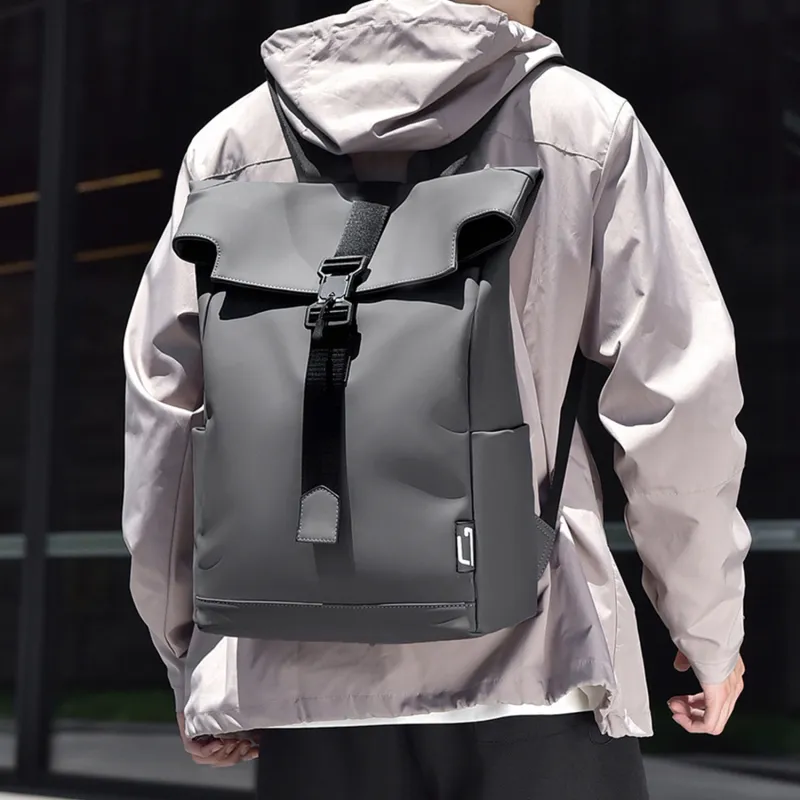 TAKI Membrana Dermalis Backpack Regular Unisex Black/Gray/Green-8