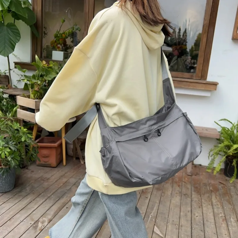 TAKI Oxford Shoulder Bags Regular Unisex Black/Gray-5