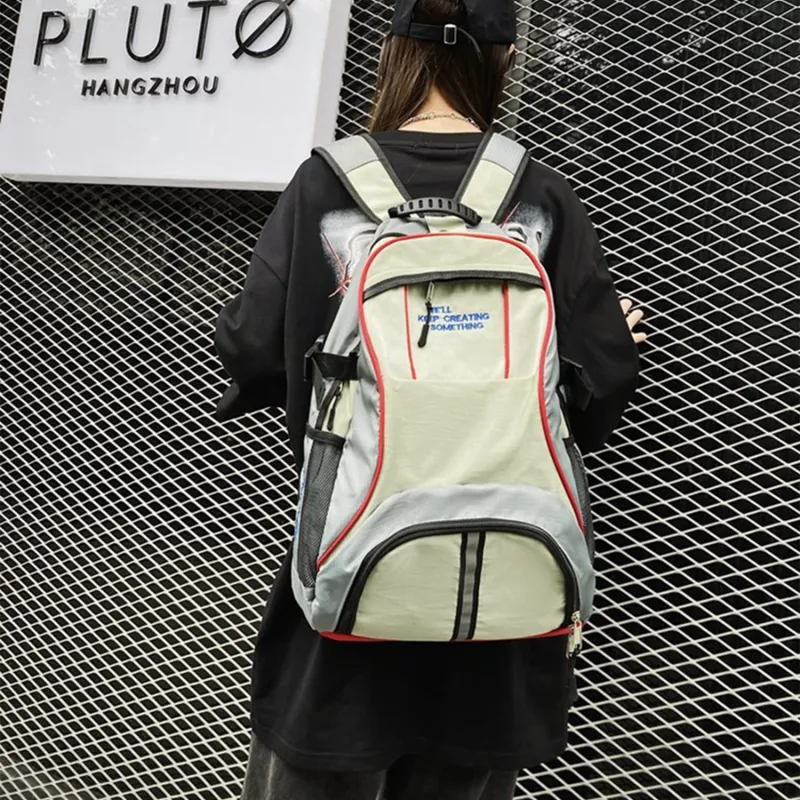 TAKI Oxford Backpack Unisex Gray/Blue-6