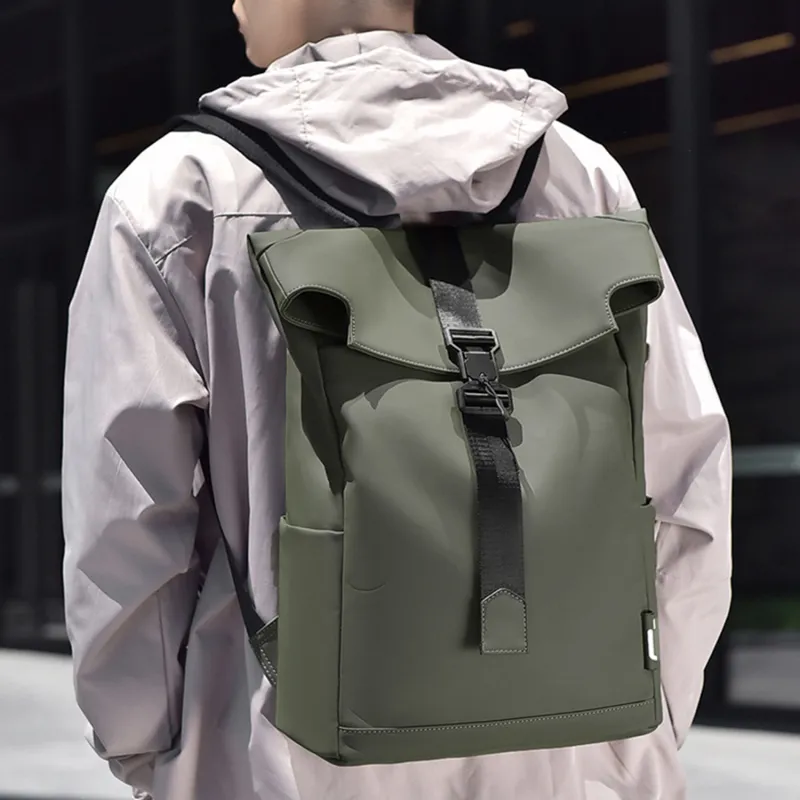 TAKI Membrana Dermalis Backpack Regular Unisex Black/Gray/Green-12