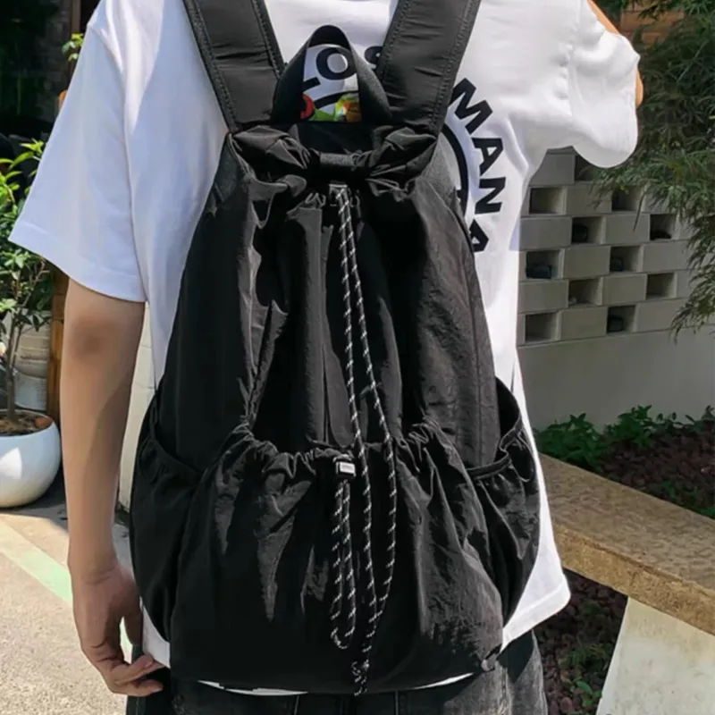 TAKI Nylon Backpack Unisex Multicolor-6