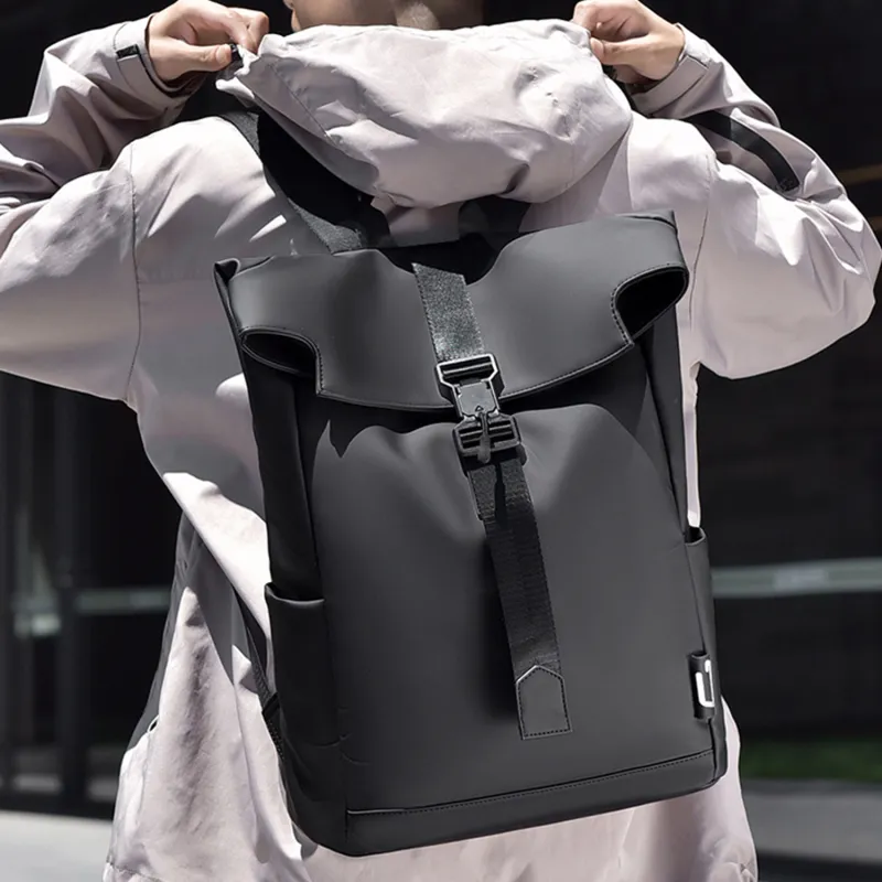 TAKI Membrana Dermalis Backpack Regular Unisex Black/Gray/Green-2