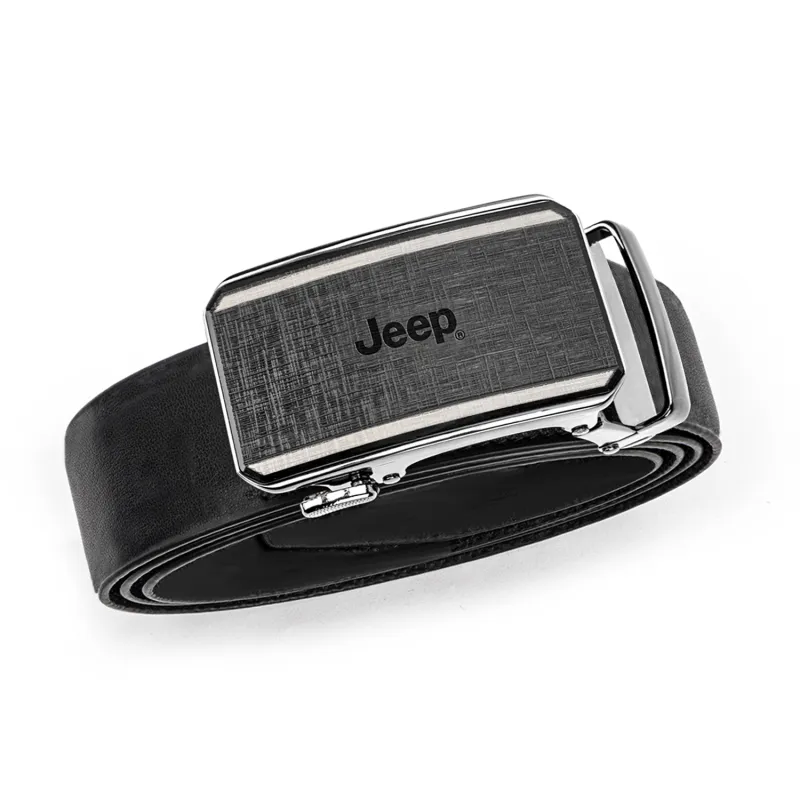 Jeep Top Grain Cow Leather Belts Men's 3.5cm-2