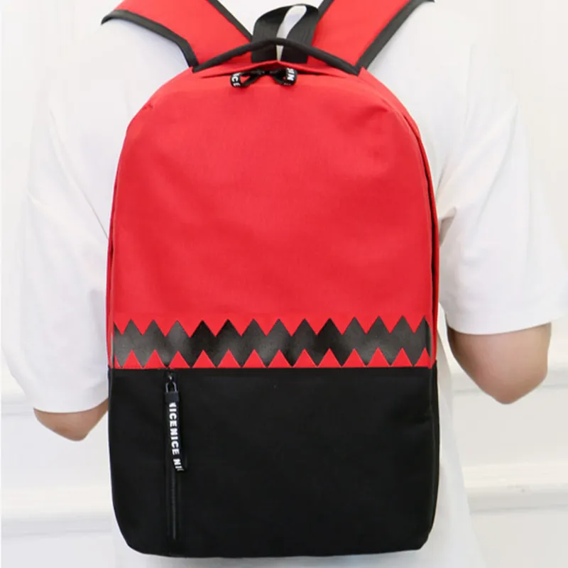 TAKI Backpacks Red & Black-5
