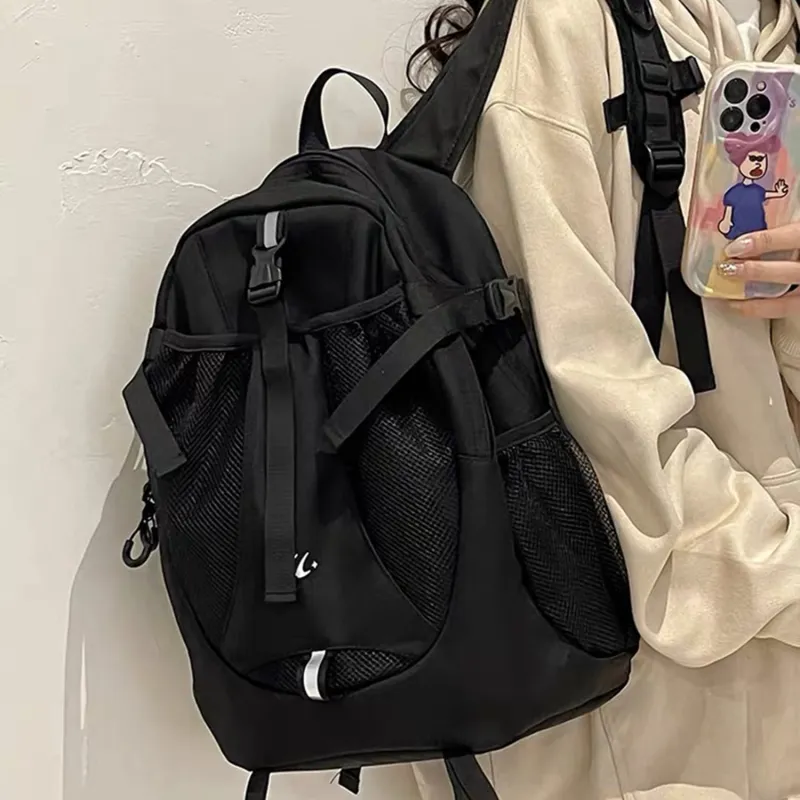 TAKI Nylon Backpack Regular Unisex Gray-8