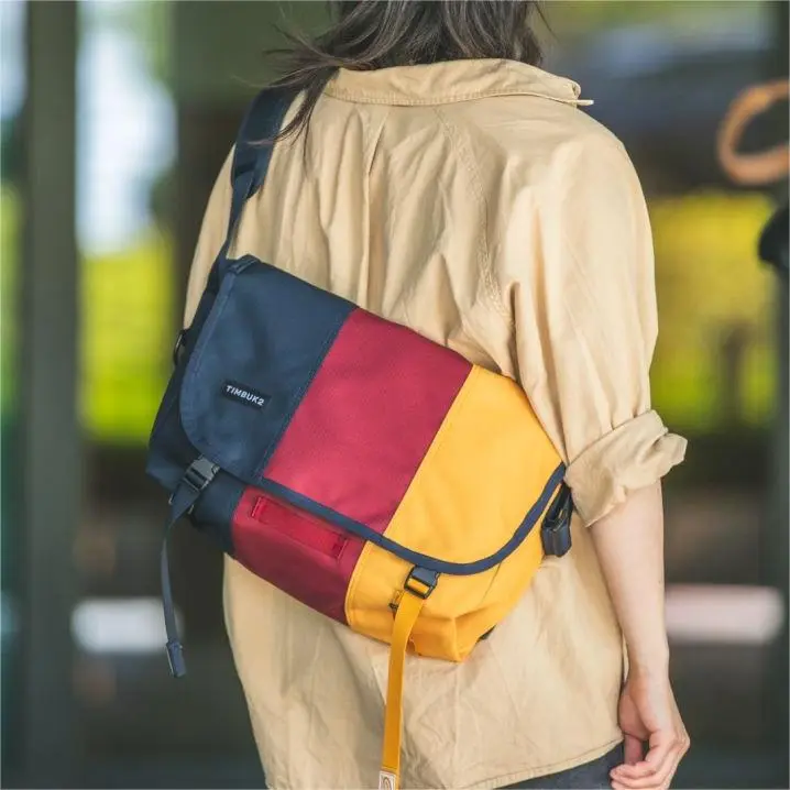 Timbuk2 Eco Friendly Canvas Messenger Bag Canvas Bag Shoulder Bag Crossbody Bag Regular Unisex Yellow Red-8