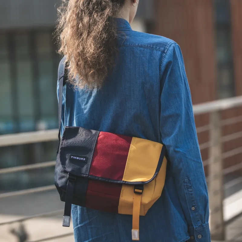 Timbuk2 Eco Friendly Canvas Messenger Bag Canvas Bag Shoulder Bag Crossbody Bag Regular Unisex Yellow Red-4
