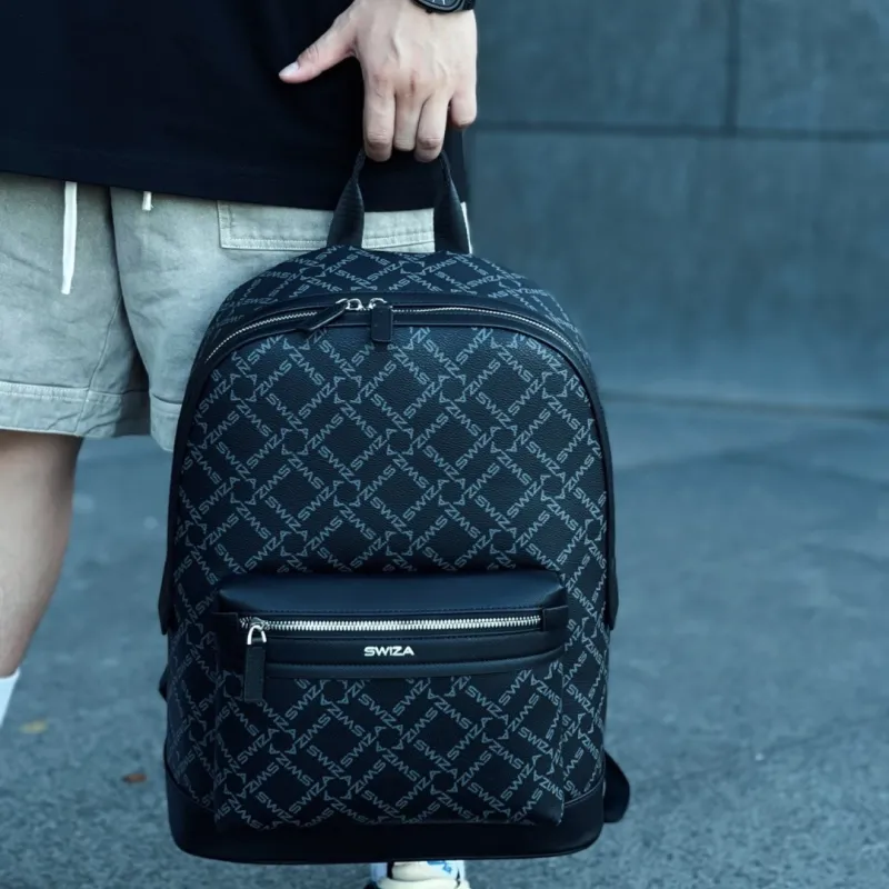 SWIZA PVC Student Laptop Bag Backpack Men's-6