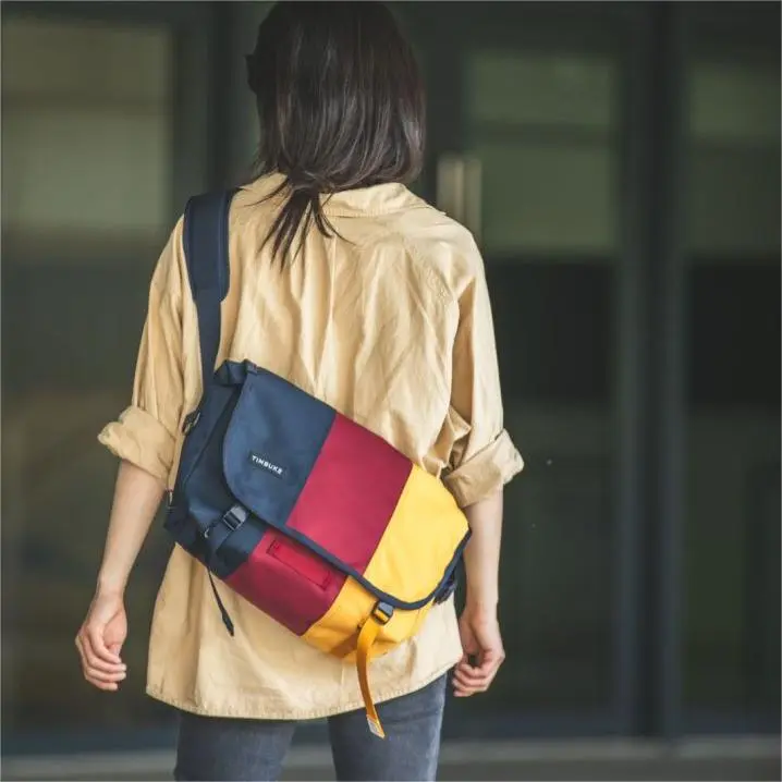 Timbuk2 Eco Friendly Canvas Messenger Bag Canvas Bag Shoulder Bag Crossbody Bag Regular Unisex Yellow Red-9