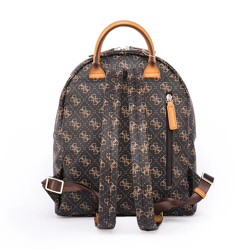 GUESS PU Versatile Commute Preppy Style Backpack Regular Women's Black-2