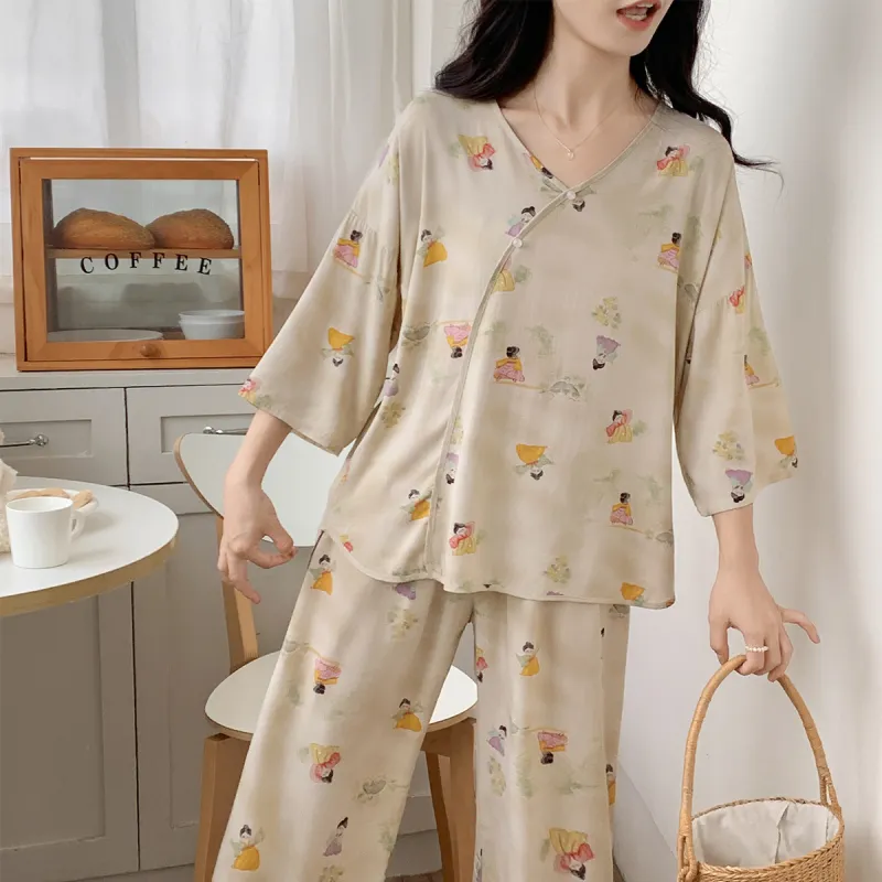 MADALLO Pajama Set Women's Ladylike-3