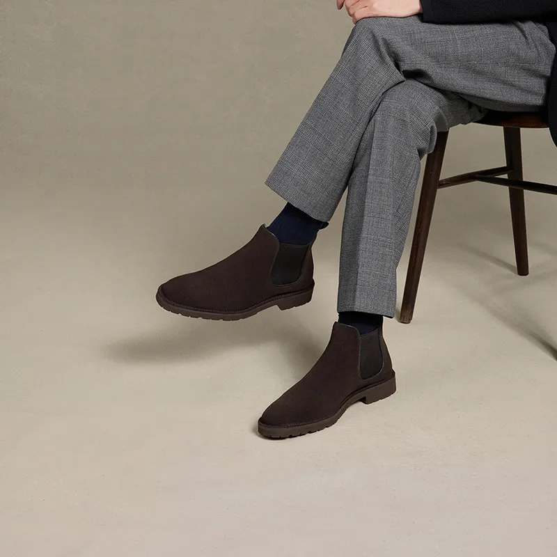 THOM WILLS Short Chelsea Boots Men's-5