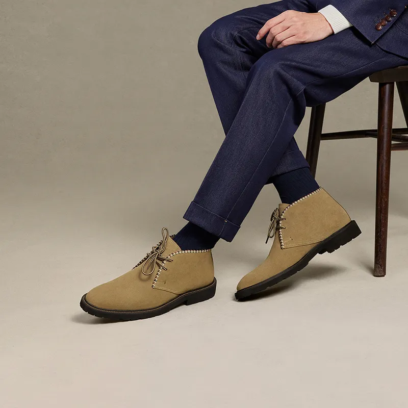 THOM WILLS Ankle Boots Men's Camel-6