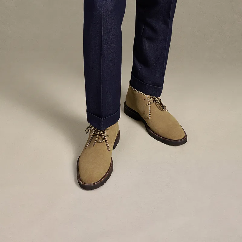 THOM WILLS Ankle Boots Men's Camel-7