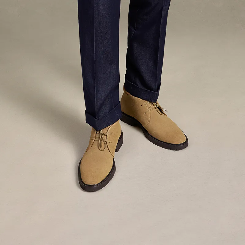 THOM WILLS Ankle Boots Men's Dark Coffee-12