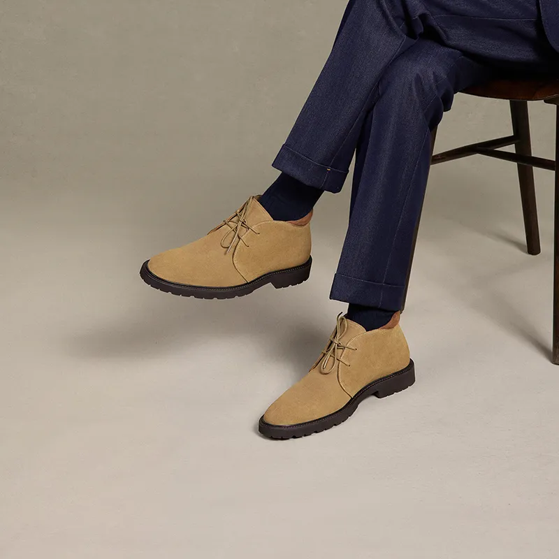THOM WILLS Ankle Boots Men's Dark Coffee-13