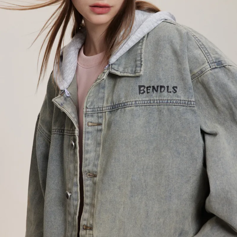 BENDL'S Denim Jacket Unisex Yellow Mud-2