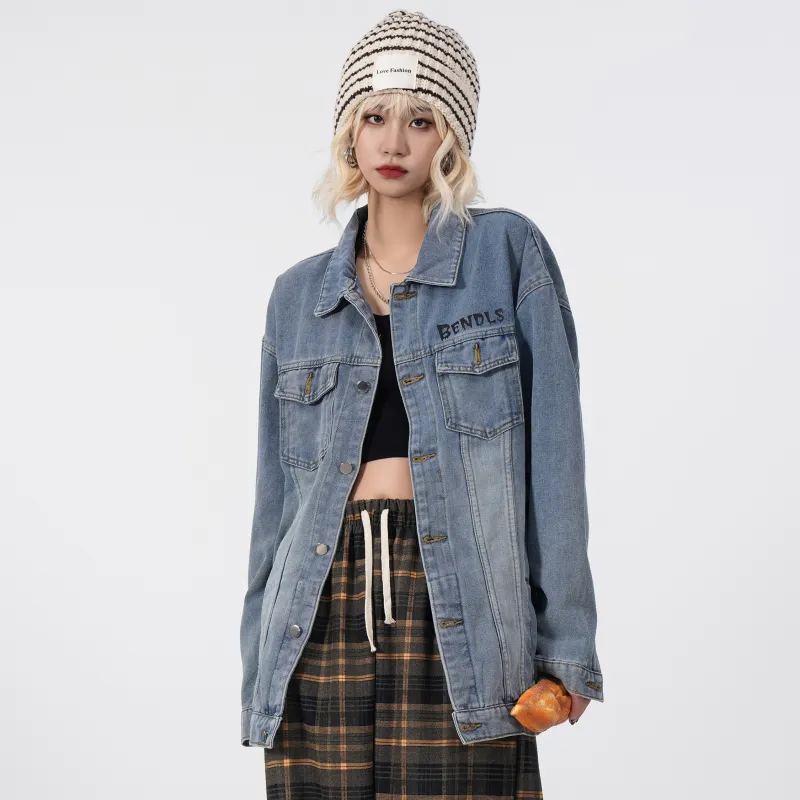 BENDL'S Denim Jacket, Spring And Fall Unisex-9