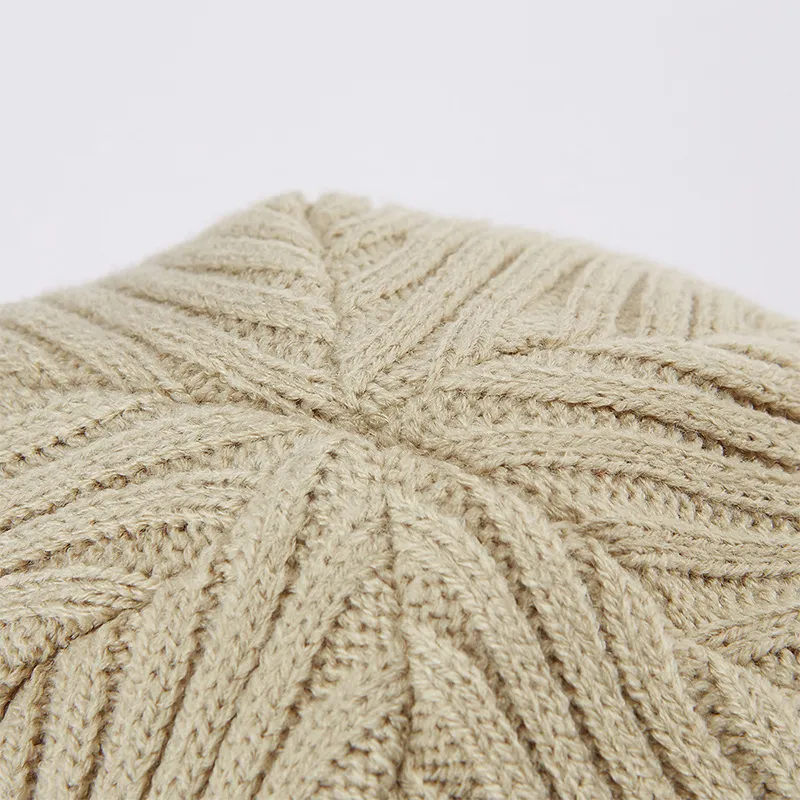 FILA FUSION Acrylic Beanies Unisex Light Brown Gray-5