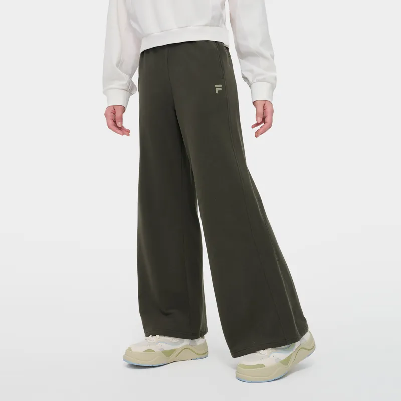 FILA FUSION Knitted Sports Pants Women's Dome Gray-2
